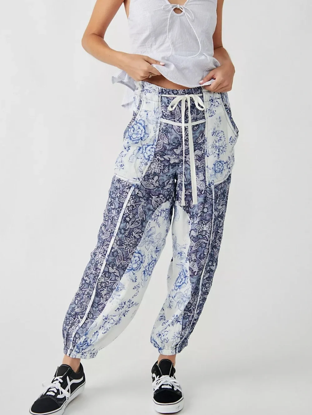 Free People Sweet It Is Printed Pants Size Small